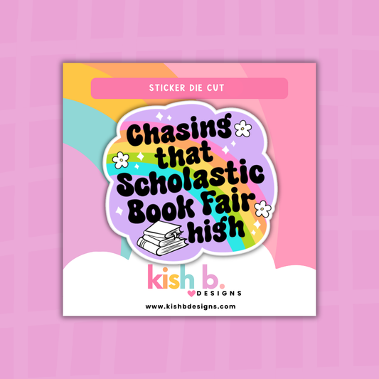 Chasing Scholastic Book Fair| Sticker Die Cut: Bundled