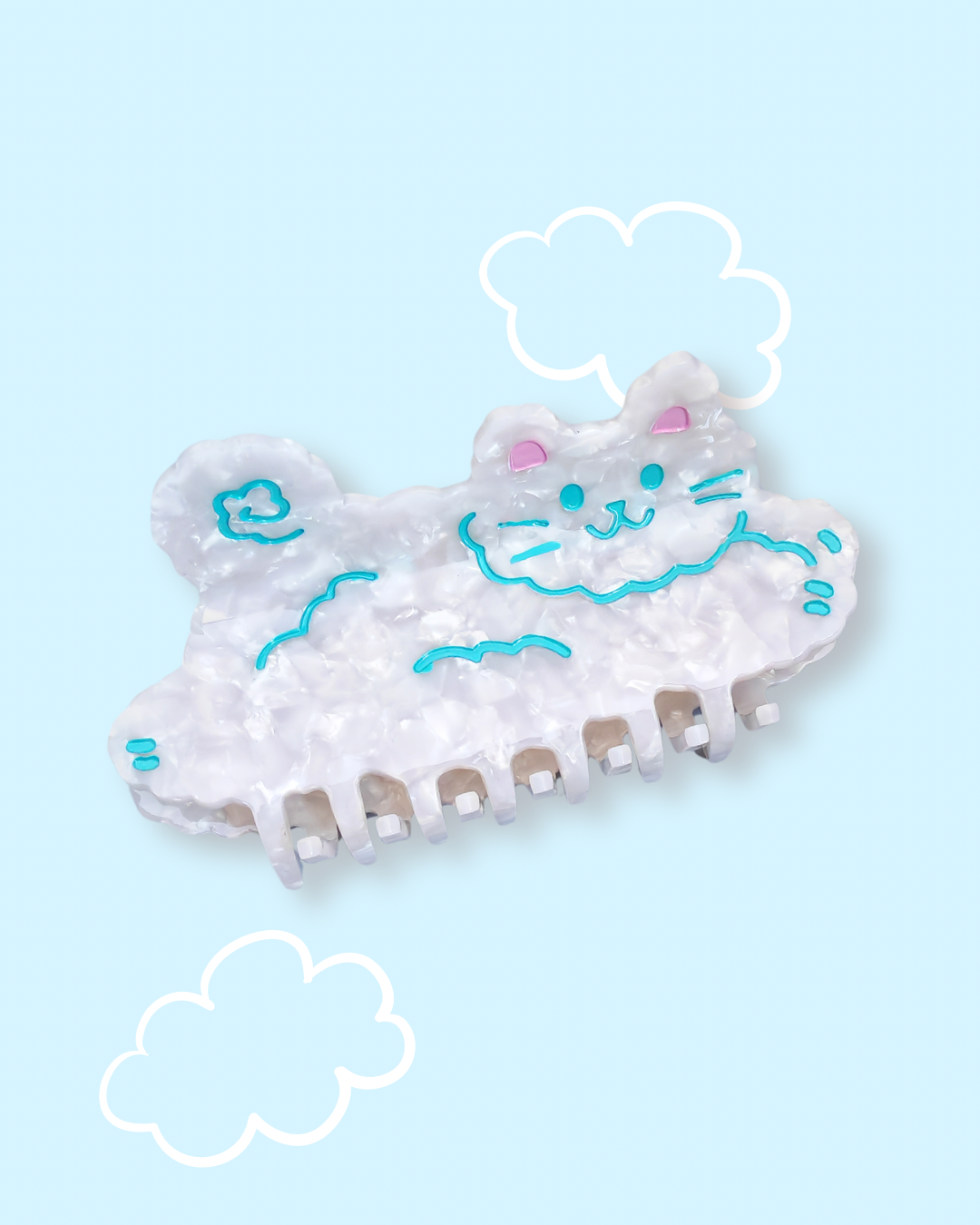 Cloud Cat Hair Clip